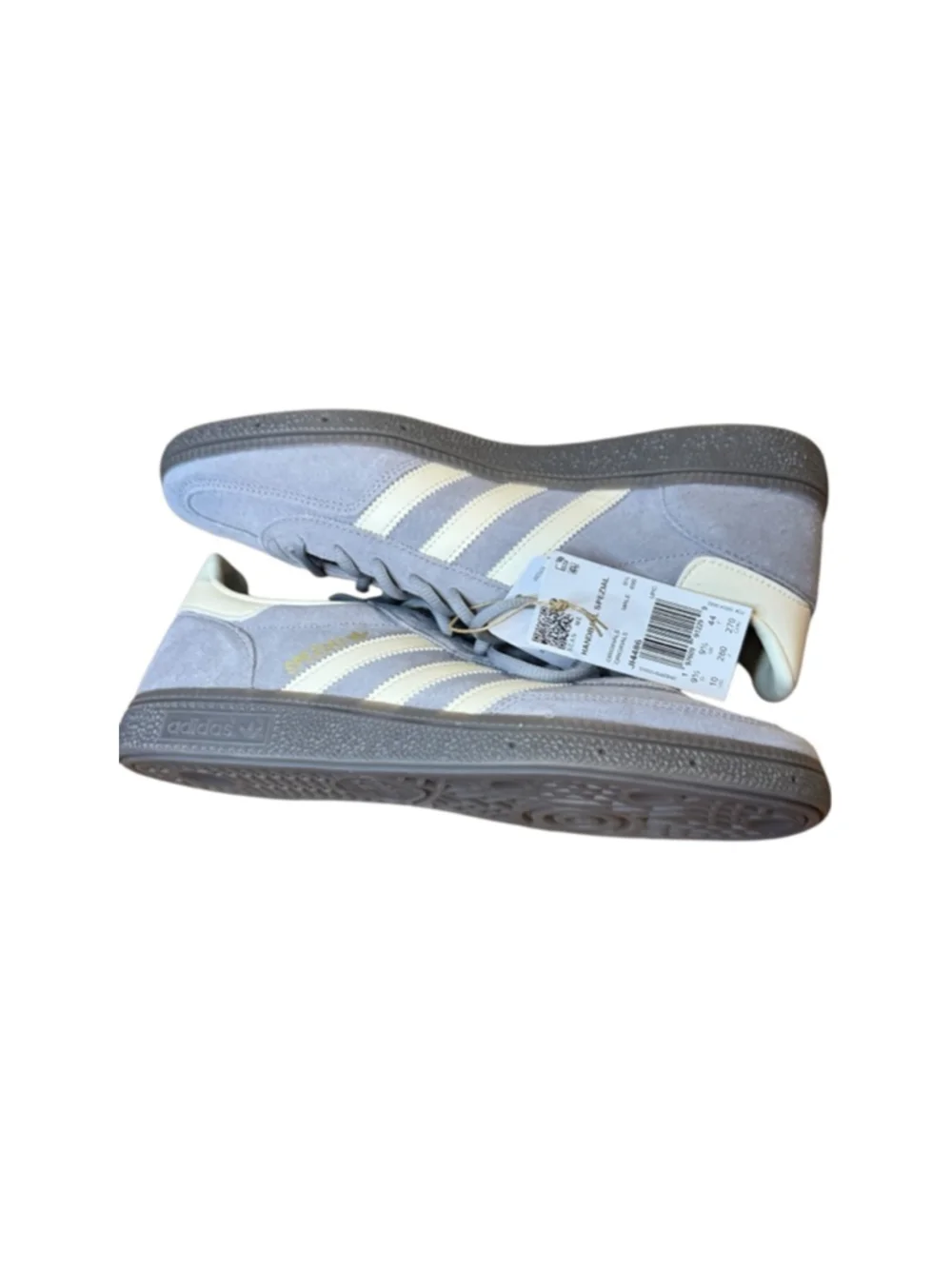 Men's Adidas Handball Spezial Grey White Sneakers Size 10